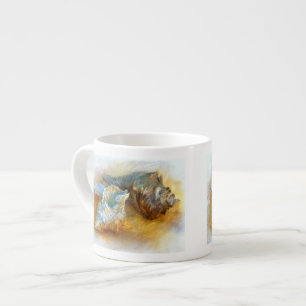 Xícara De Espresso Seashells na praia