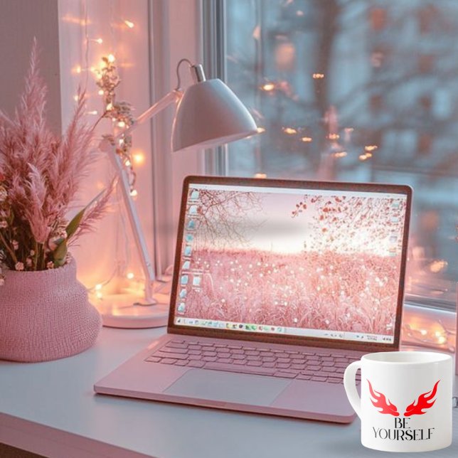 Xícara De Espresso Seja você mesmo - fortalecendo Design de citação m (Criador carregado)