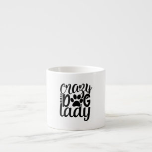 Xícara De Espresso Senhora Cachorro Louco