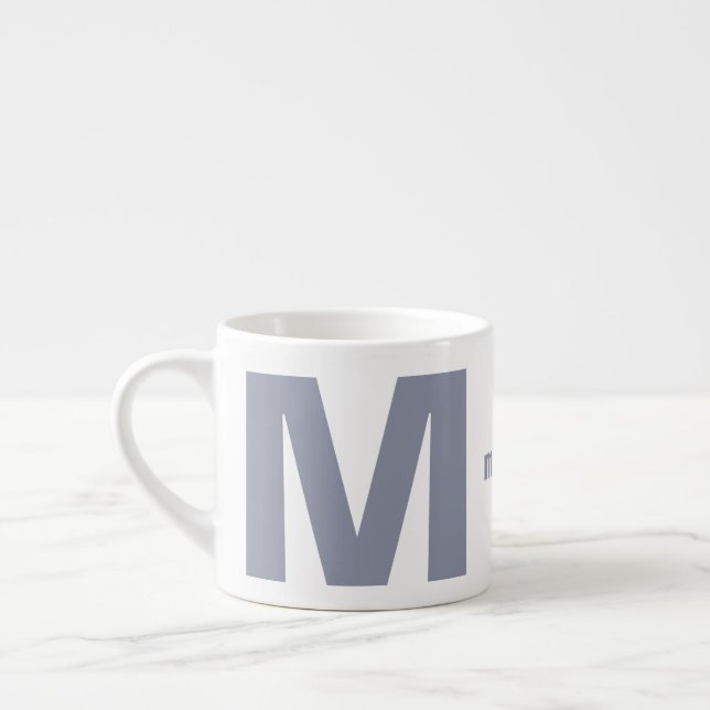 Xícara De Espresso Seu monograma e nome espresso mug (Esquerda)