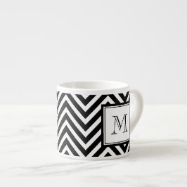 XÍCARA DE ESPRESSO SEU MONOGRAMA, VIGA PRETA