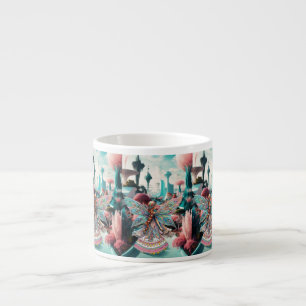 Xícara De Espresso Seu Mundo De Maravilha Mágica