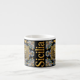 Xícara De Espresso Sicília Padrão Siciliano