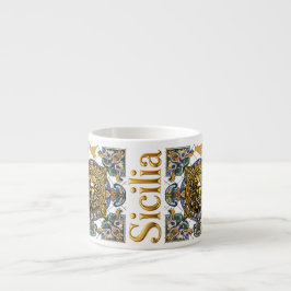 Xícara De Espresso Sicília Padrão Siciliano