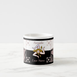 Xícara De Espresso Sicilian Family Personalized Espresso cup
