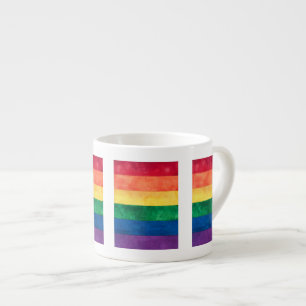 Xícara De Espresso Sinalizador orgulho gay Arco-Íris