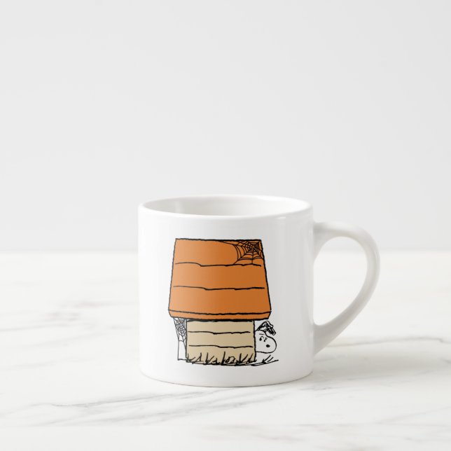 Xícara De Espresso Snoopy Halloween Spider Web Doghouse (Direita)