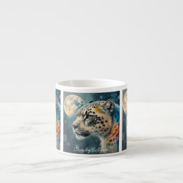 Xícara De Espresso Snow Leopard Moon Specialty Mug