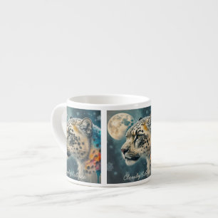 Xícara De Espresso Snow Leopard Moon Specialty Mug