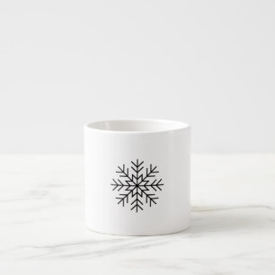 Xícara De Espresso Snowflake - Musgo