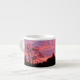 Xícara De Espresso Sol Rosa Vibrante