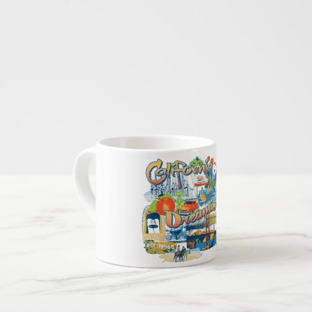 Xícara De Espresso Sonhando com a Califórnia (Frente Esquerda)