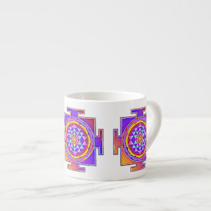 Xícara De Espresso Sri Yantra - Símbolo hinduísmo Design 1