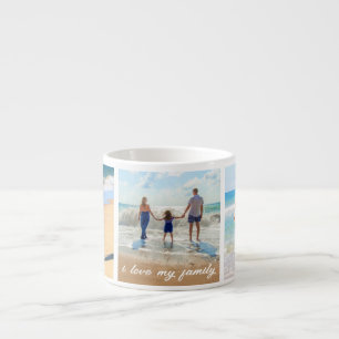 Xícara De Espresso Sua família de fotos colagem Espresso Cup com text
