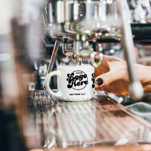 Xícara De Espresso Sua Logo Aqui Empresa Marcas Negócios Corporativos