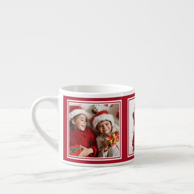 Xícara De Espresso SUAS 3 FOTOS personalizadas espresso mug (Esquerda)