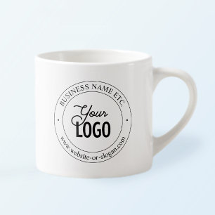 Xícara De Espresso Substituição Fácil de Logotipo e Texto Personalizá