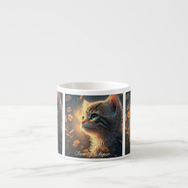 Xícara De Espresso Sunlit Aura Kitten Specialty Mug