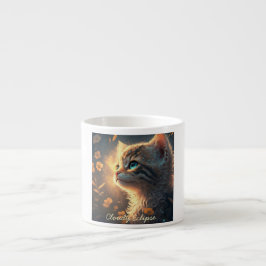 Xícara De Espresso Sunlit Aura Kitten Specialty Mug