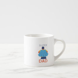 Xícara De Espresso Super Dad Superhero Cape Coffee Mug
