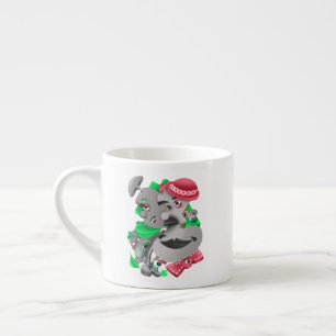 Xícara De Espresso Surreal Faces - Taça Espresso Bold & Artística