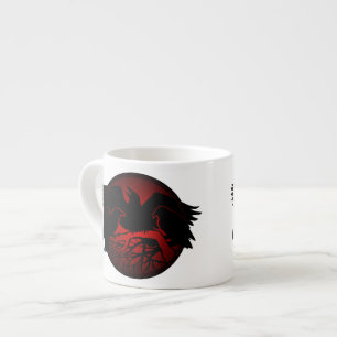 Xícara De Espresso Taça Raven Art Nativo Raven Café Espresso Taça