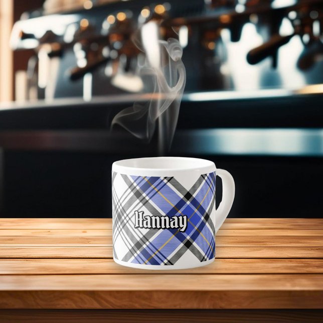 Xícara De Espresso Tartan do Clã Hannay (Criador carregado)