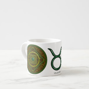 Xícara De Espresso Taurus Mandala Specialty Mug