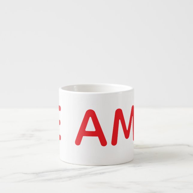 Xícara De Espresso Taza TE AMO (Frente)