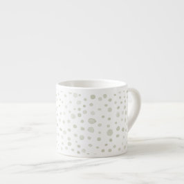 Xícara De Espresso Tea Confetti Watercolor Dots Espresso Mug