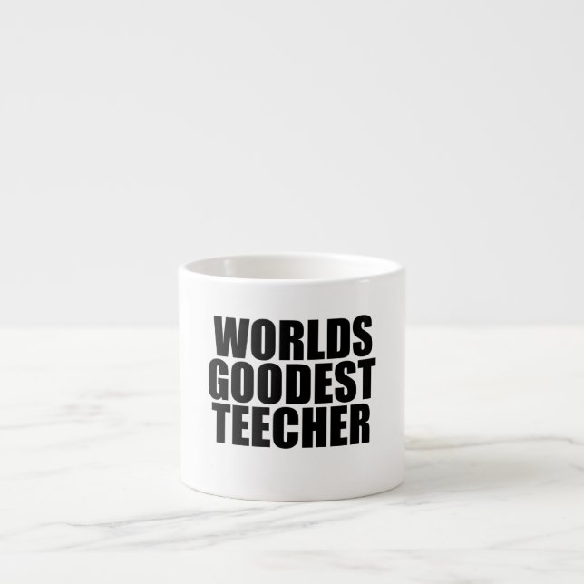 Xícara De Espresso Teecher mais doido do mundo (Frente)