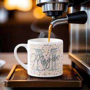 Xícara De Espresso Terrazzo Monograma Espresso Mug
