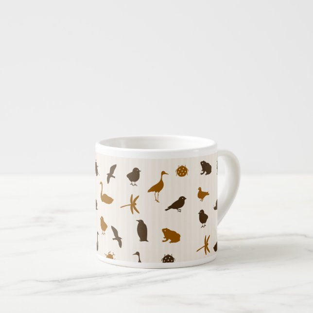 Xícara De Espresso Teste padrão animal 2 (Frente Esquerda)