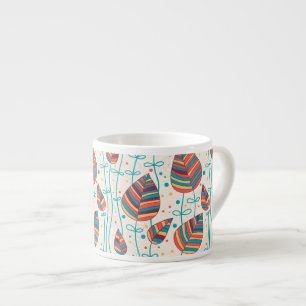Xícara De Espresso Teste padrão floral 5 2