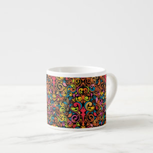 Xícara De Espresso Teste padrão Funky