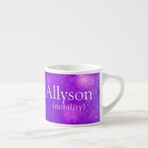 Xícara De Espresso Texto para Menininha de Taça Pequena e Menina