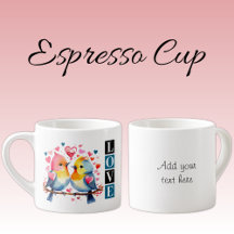 Texto personalizado azul para papagaios-do-amor