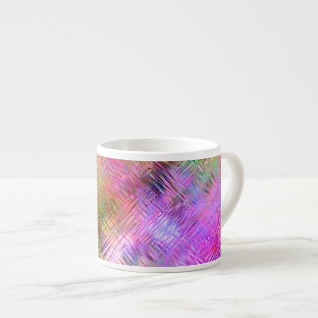 Xícara De Espresso Textura colorido de vidro óptico (Frente Esquerda)