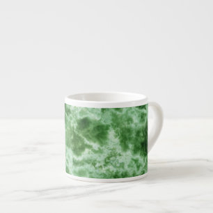 Xícara De Espresso Textura de mármore verde