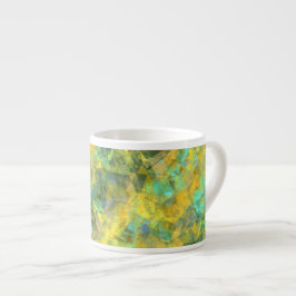 Xícara De Espresso Textura Dourada amassada