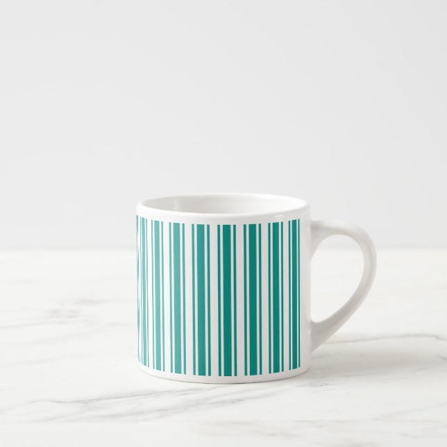 Xícara De Espresso Tiras de doce, de cor branca (Direita)