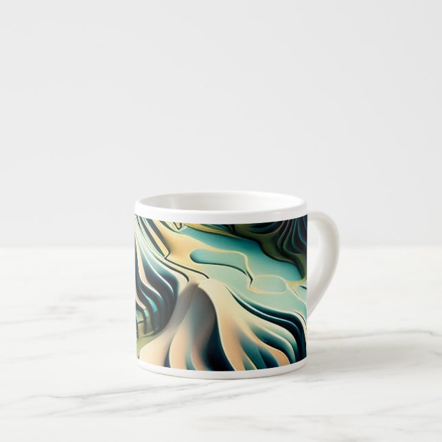 Xícara De Espresso Topographic Currents (Frente Esquerda)
