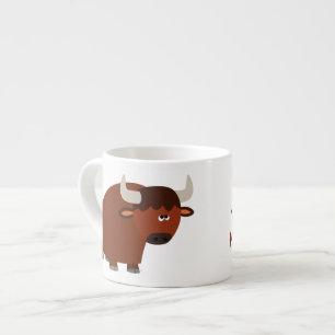 Xícara De Espresso Touro De Cartoon Bonito E Tão Presso Mug