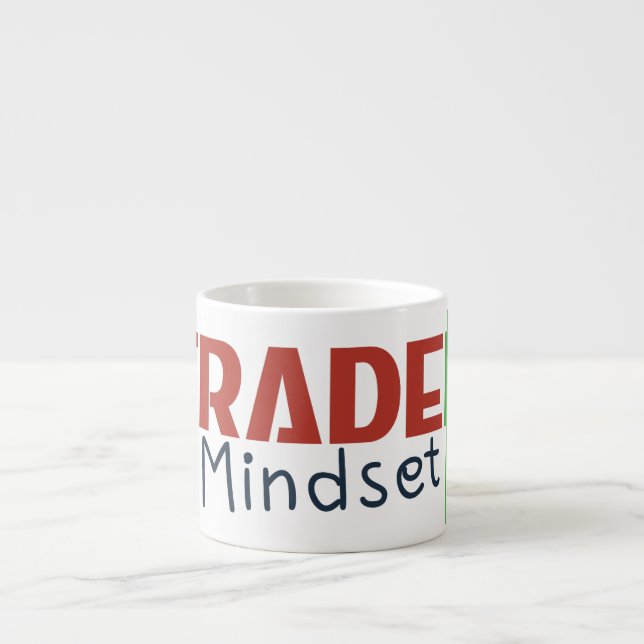 Xícara De Espresso Trader Mindset – Discipline, Focus, Trading Psycho (Frente)