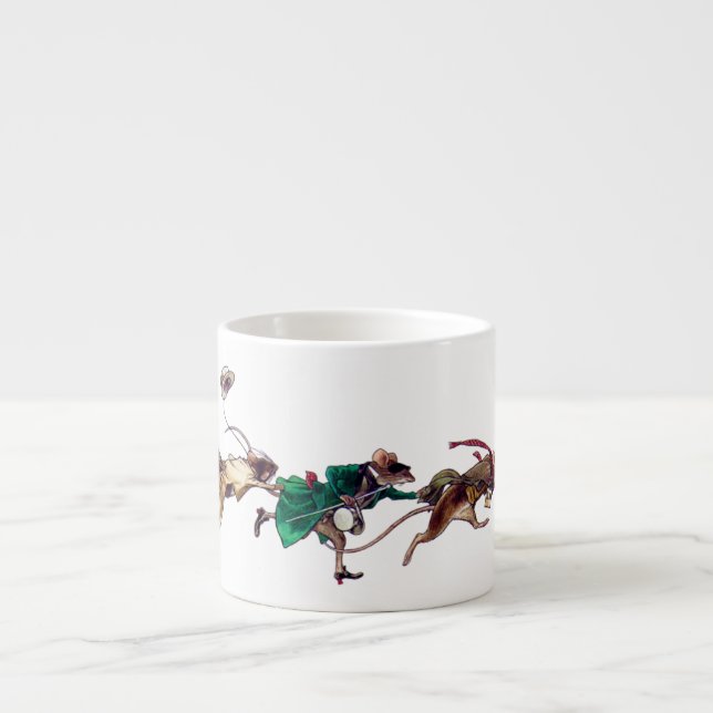 Xícara De Espresso Três ratos cegos (Frente)