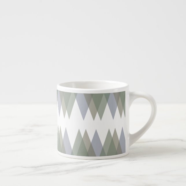 Xícara De Espresso Triângulos Khaki (Direita)
