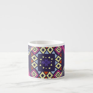 Xícara De Espresso Tribal, origem geométrica primitiva.