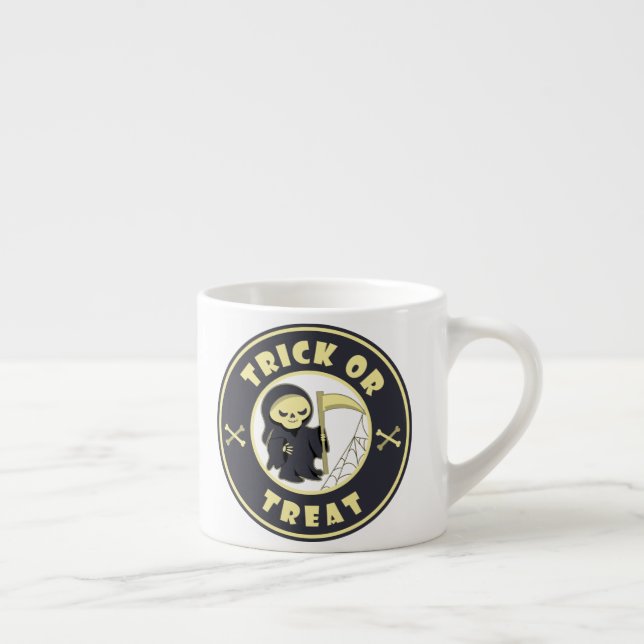 Xícara De Espresso Trick ou trata o personagem de "Cristo de Cristo"  (Direita)