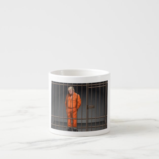 Xícara De Espresso Trump na prisão Espresso Mug (Frente)