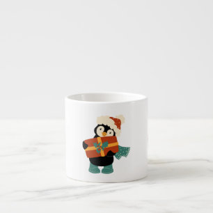 Xícara De Espresso Tudo o que quero é o pinguim de Natal.